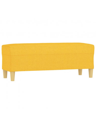 Panca Giallo Chiaro 100x35x41 cm in Tessuto