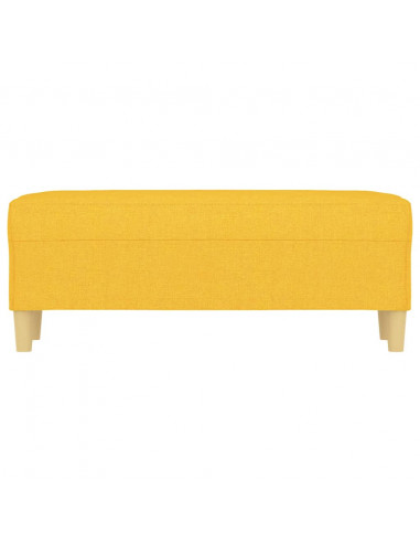 Panca Giallo Chiaro 100x35x41 cm in Tessuto
