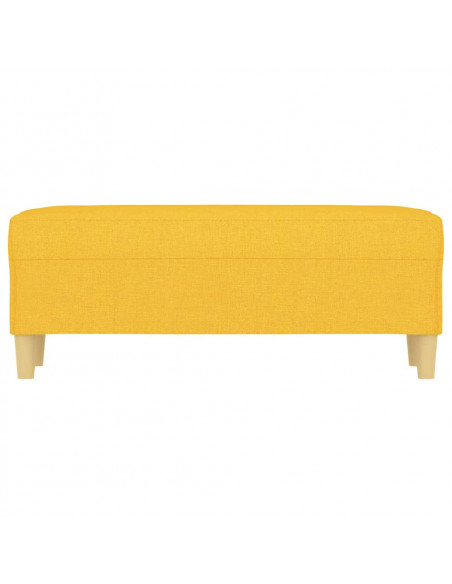 Panca Giallo Chiaro 100x35x41 cm in Tessuto