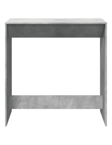 Tavolo da Bar Grigio Cemento 102x50x103,5 cm Legno Multistrato