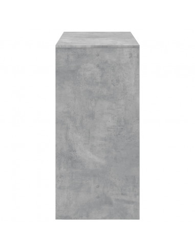 Tavolo da Bar Grigio Cemento 102x50x103,5 cm Legno Multistrato