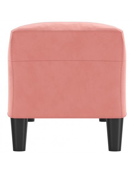 Panca rosa 100x35x41 cm in Velluto