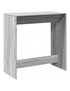 Tavolo da Bar Grigio Sonoma 102x50x103,5cm in Legno Multistrato 2