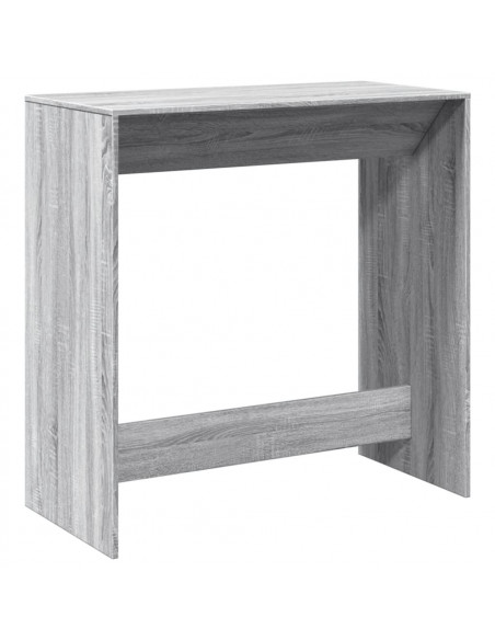 Tavolo da Bar Grigio Sonoma 102x50x103,5cm in Legno Multistrato