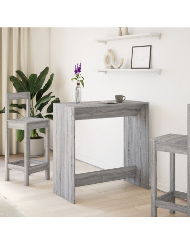 Tavolo da Bar Grigio Sonoma 102x50x103,5cm in Legno Multistrato