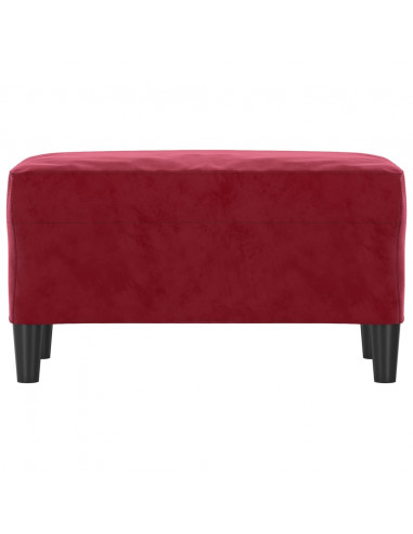 Panca Rosso Vino 70x35x41 cm in Velluto