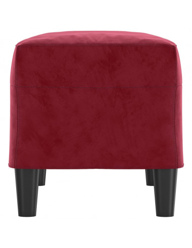 Panca Rosso Vino 70x35x41 cm in Velluto