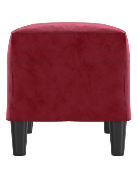 Panca Rosso Vino 70x35x41 cm in Velluto