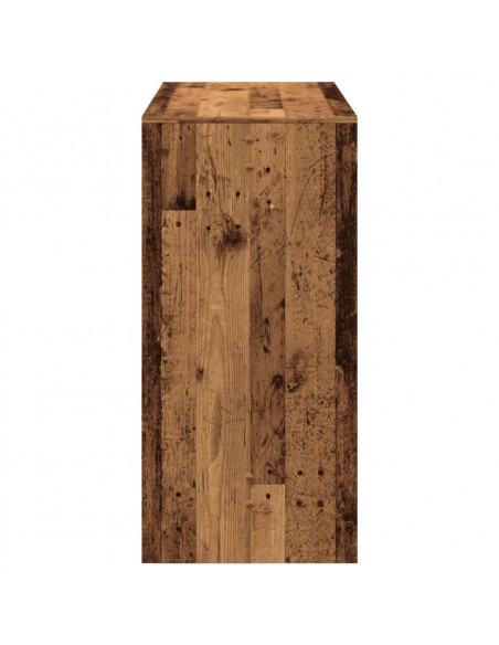 Tavolo da Bar Legno Antico 102x50x103,5 cm in Legno Multistrato
