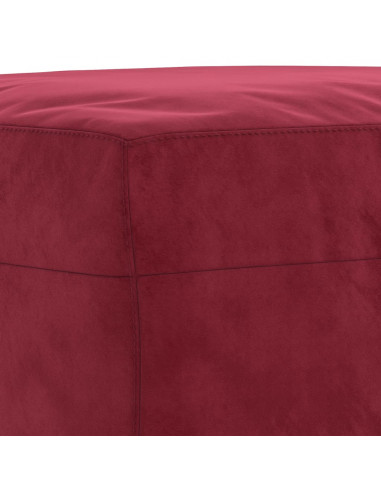 Panca Rosso Vino 70x35x41 cm in Velluto