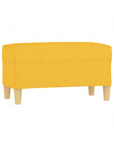 Panca Giallo Chiaro 70x35x41 cm in Tessuto 2