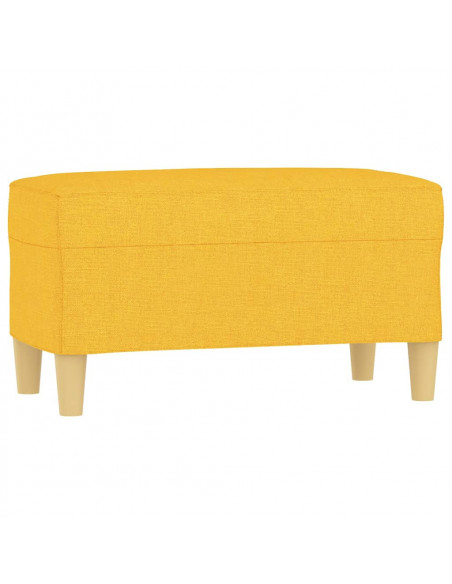 Panca Giallo Chiaro 70x35x41 cm in Tessuto