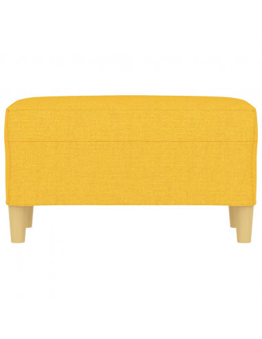 Panca Giallo Chiaro 70x35x41 cm in Tessuto