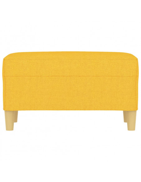 Panca Giallo Chiaro 70x35x41 cm in Tessuto