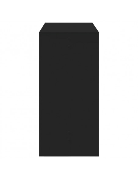 Tavolo da Bar Nero 102x50x103,5 cm in Legno Multistrato