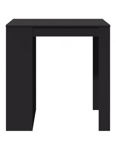 Tavolo da Bar Nero 102x70x103,5 cm in Truciolato