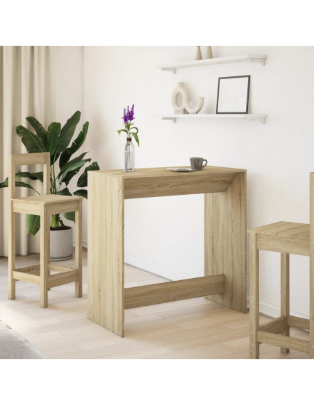 Tavolo da Bar Rovere Sonoma 102x50x103,5cm in Legno Multistrato