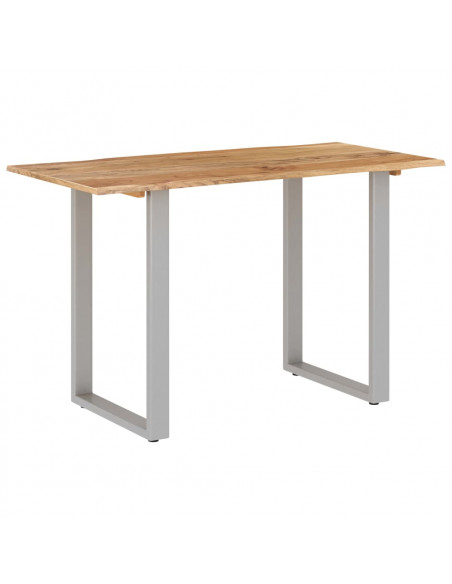 Tavolo da Pranzo 118x58x76 cm in Legno Massello di Acacia