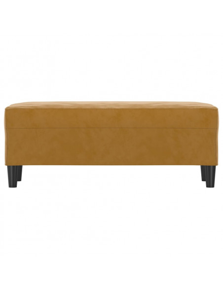 Panca marrone 100x35x41 cm in Velluto