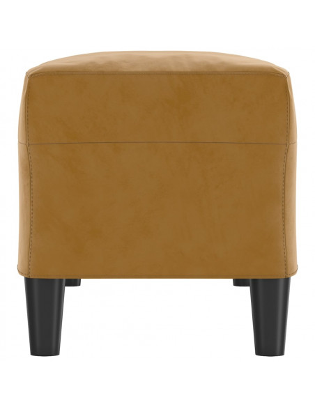 Panca marrone 100x35x41 cm in Velluto