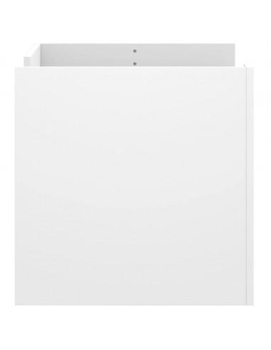 Tavolino da Salotto Bianco 80x50x50 cm in Legno Multistrato