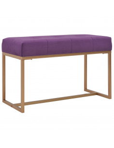 Panca 80 cm in Velluto Viola 2