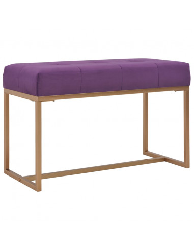 Panca 80 cm in Velluto Viola