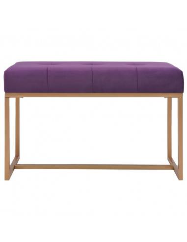 Panca 80 cm in Velluto Viola
