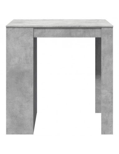 Tavolo da Bar Grigio Cemento 102x70x103,5 cm in Truciolato