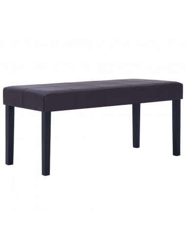 Panca 106 cm Marrone in Similpelle