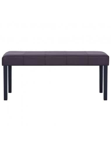 Panca 106 cm Marrone in Similpelle