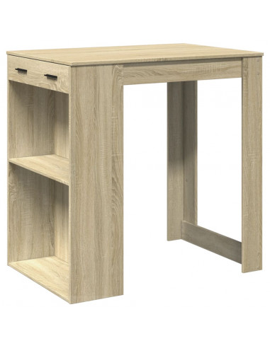 Tavolo da Bar Rovere Sonoma 102x70x103,5 cm in Truciolato