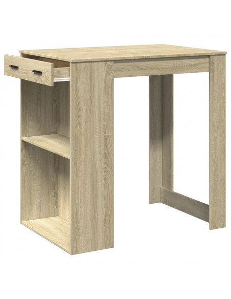 Tavolo da Bar Rovere Sonoma 102x70x103,5 cm in Truciolato