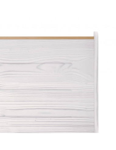 Panca Angolare REINE 151 cm in Legno di Pino Miele e Bianco