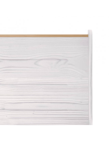 Panca Angolare REINE 151 cm in Legno di Pino Miele e Bianco