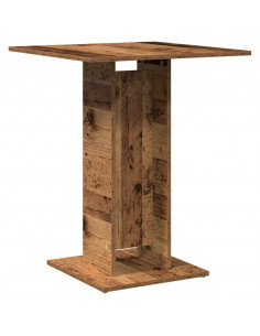 Tavolo da Bistrot Legno Antico 60x60x75 cm in Truciolato 2