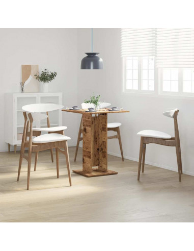 Tavolo da Bistrot Legno Antico 60x60x75 cm in Truciolato