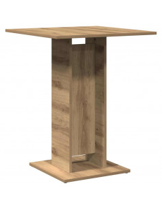 Tavolo da Bistrot Rovere Artigianale 60x60x75 cm in Truciolato 2