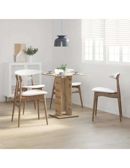 Tavolo da Bistrot Rovere Artigianale 60x60x75 cm in Truciolato