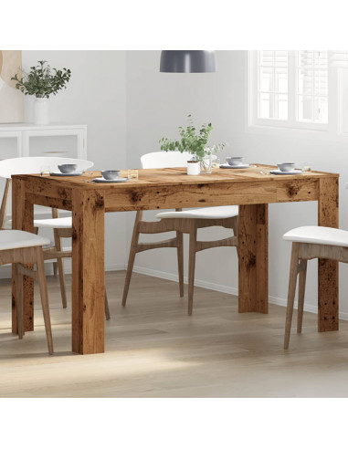 Tavolo da Pranzo Legno Antico 140x74,5x76 cm Legno Multistrato