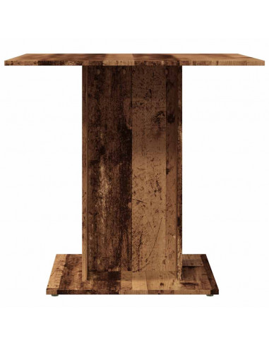 Tavolo da Pranzo Legno Antico 80x80x75 cm in Legno Multistrato