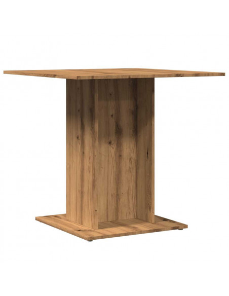 Tavolo Pranzo Rovere Artigianale 80x80x75 cm Legno Multistrato