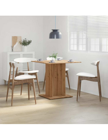 Tavolo Pranzo Rovere Artigianale 80x80x75 cm Legno Multistrato