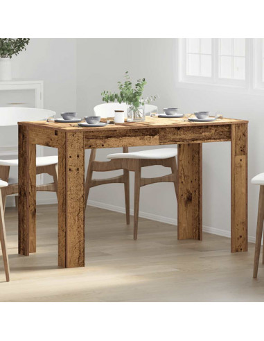 Tavolo da Pranzo Legno Antico 120x60x76 cm in Truciolato