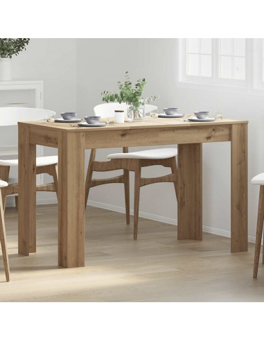 Tavolo da Pranzo Rovere Artigianale 120x60x76 cm in Truciolato