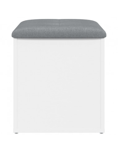 Panca Portaoggetti Bianca 42x42x45 cm in Legno Multistrato