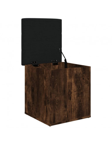 Panca Portaoggetti Rovere Fumo 42x42x45 cm Legno Multistrato