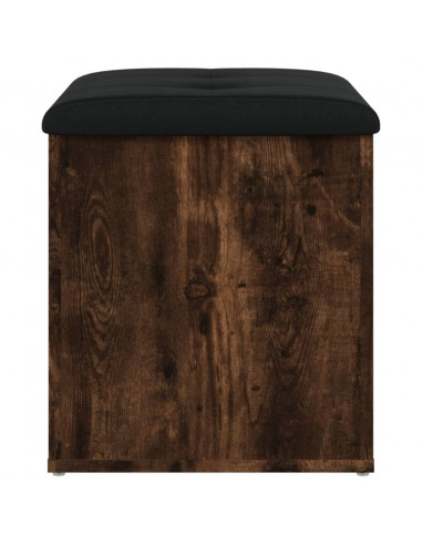 Panca Portaoggetti Rovere Fumo 42x42x45 cm Legno Multistrato