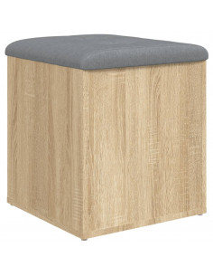 Panca Portaoggetti Rovere Sonoma 42x42x45 cm Legno Multistrato 2