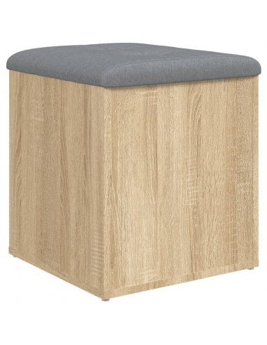 Panca Portaoggetti Rovere Sonoma 42x42x45 cm Legno Multistrato